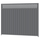 2100mm high Colorbond Lattice Fencing Panel 100% Australian Made (2.4m wide) 3x Sheets, 2x Channel Posts, 3x Rails, 1x Infill sheet, Screws.